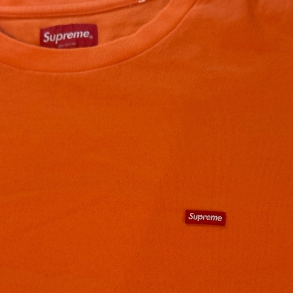 SUPREME MINI SMALL BOX LOGO TEE SHIRT ORANGE XL SHORT SLEEVE PULLOVER Y2K - Picture 2 of 8
